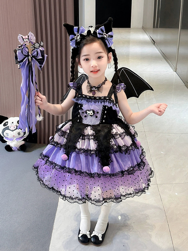 Girl Summer Dress Western Style Children Straps Lolita Princess Dress Girl's Birthday Suit Clow M Skirt Girl Summer Dress Western Style Children Straps Lolita Princess Dress Girl's Birthday Suit Clow M Skirt