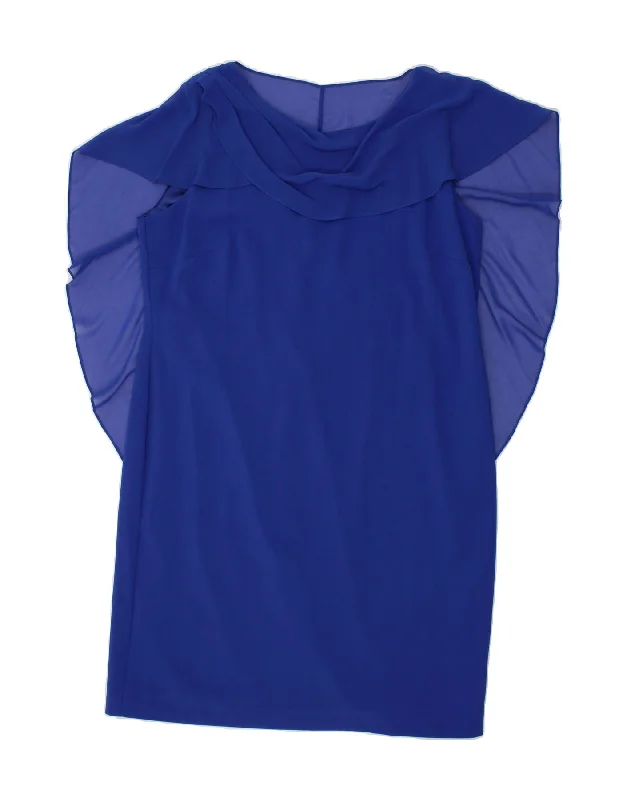 JACQUES VERT Womens Shift Dress UK 20 2XL  Blue Polyester