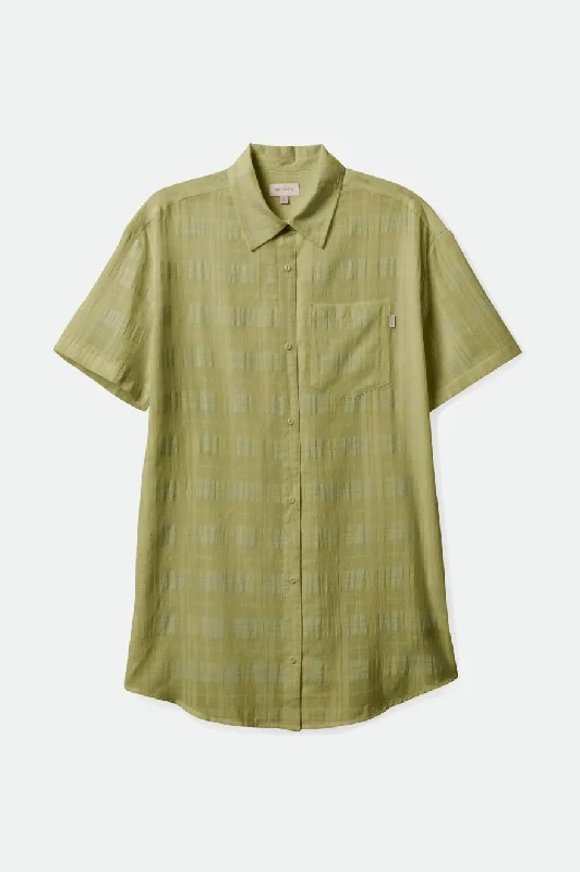 Leon S/S Overshirt Dress - Pear