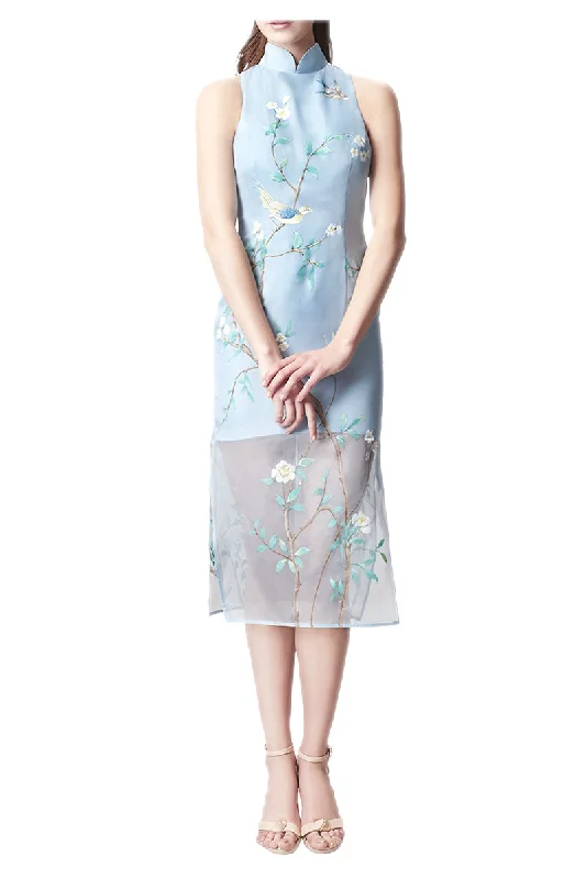 Hand Painted Silk Organza Dress