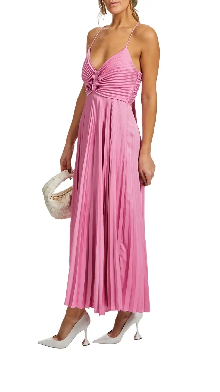 Gemini Dress In Chateau Rose Casual High-Waist Mini Dress