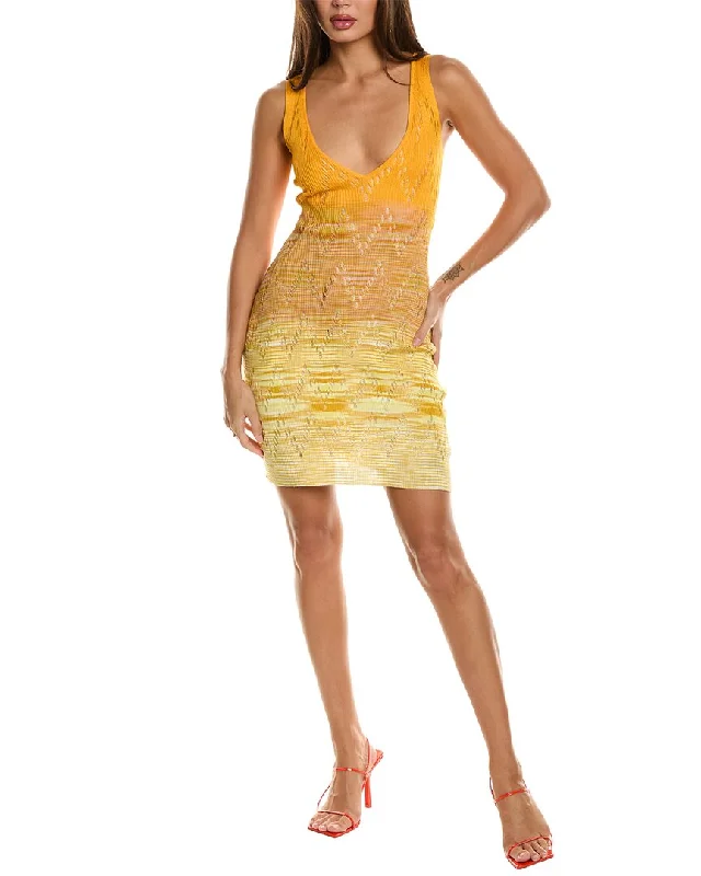 M Missoni Mini Dress Fashionable Mini Dress with Slits