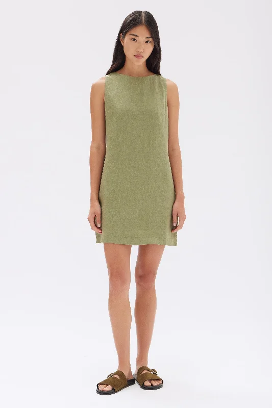 Nadine Linen Mini Dress Comfortable Casual Mini Dress