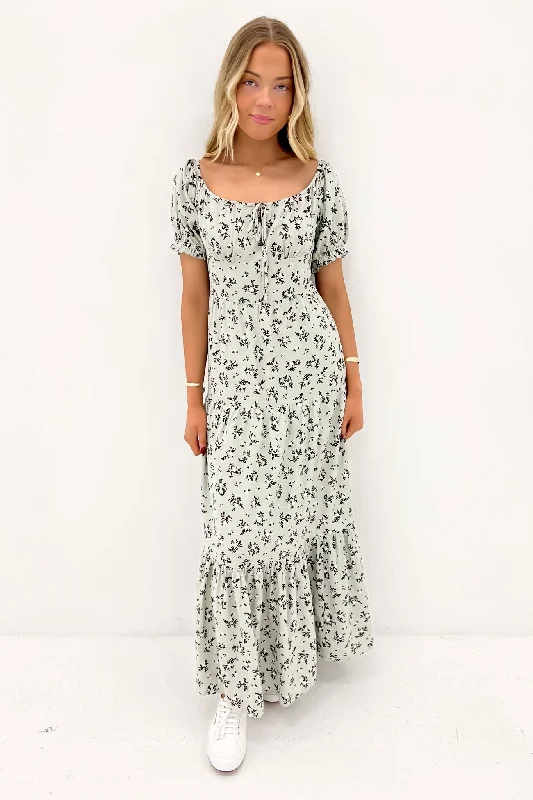 Jasmine Maxi Dress Print Fashionable Chiffon Maxi Dress