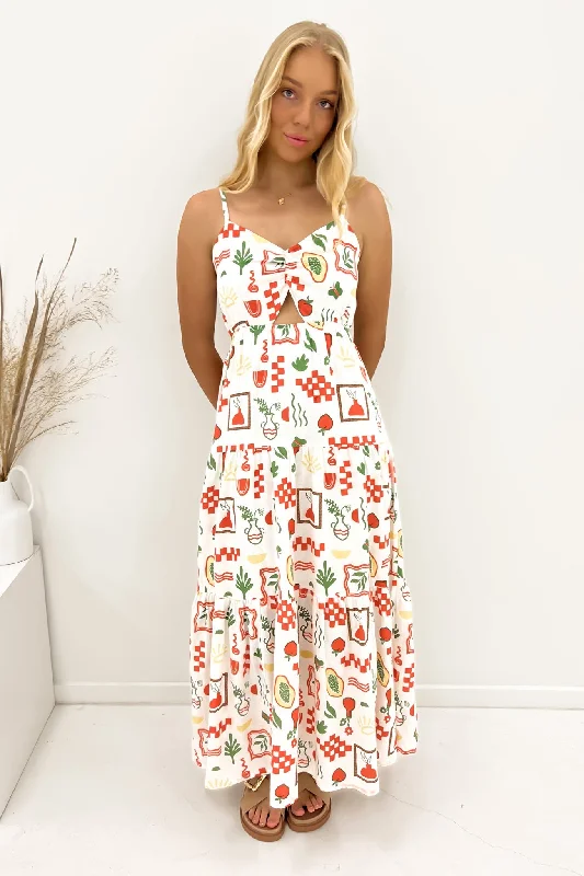 Valancia Maxi Dress Print Stylish Longline Maxi Dress