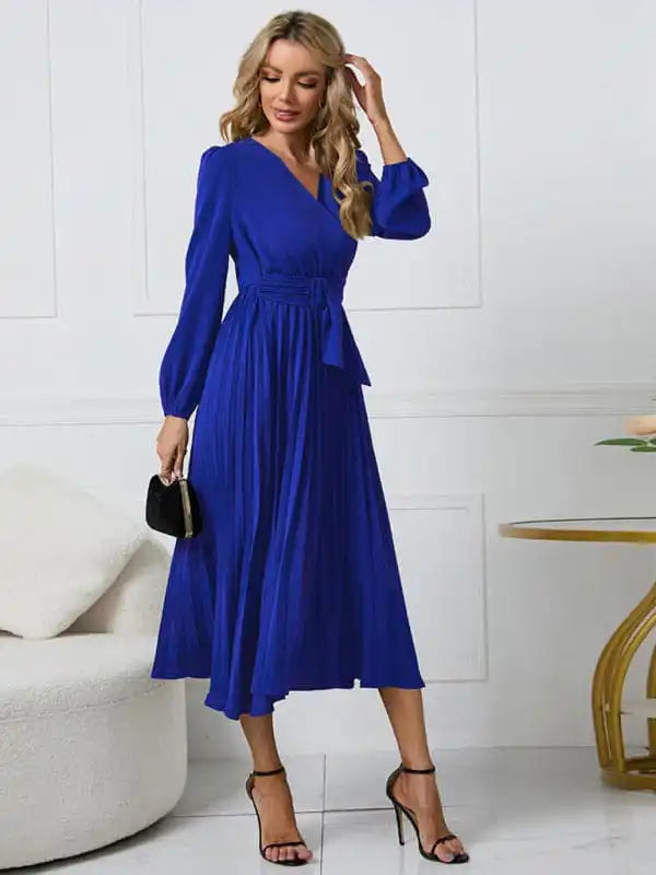 Women’s Dress , Long Sleeve Maxi Dress Stylish One-Shoulder Maxi Dress