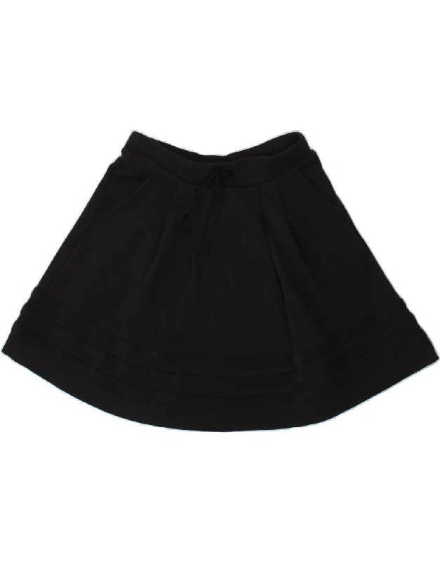 ADIDAS Womens A-Line Skirt UK 12 Medium W32 Black Cotton tulle skirt dreamy