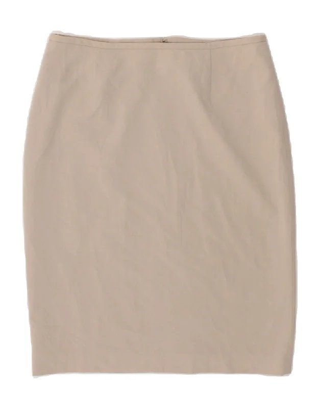 CALVIN KLEIN Womens Pencil Skirt US 6 Medium W28  Grey Polyester leather skirt bold