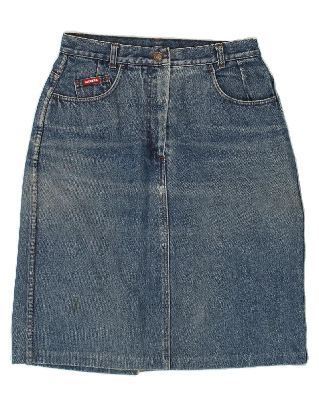 CARRERA Womens Denim Skirt W32 Large Blue Cotton cashmere skirt fine