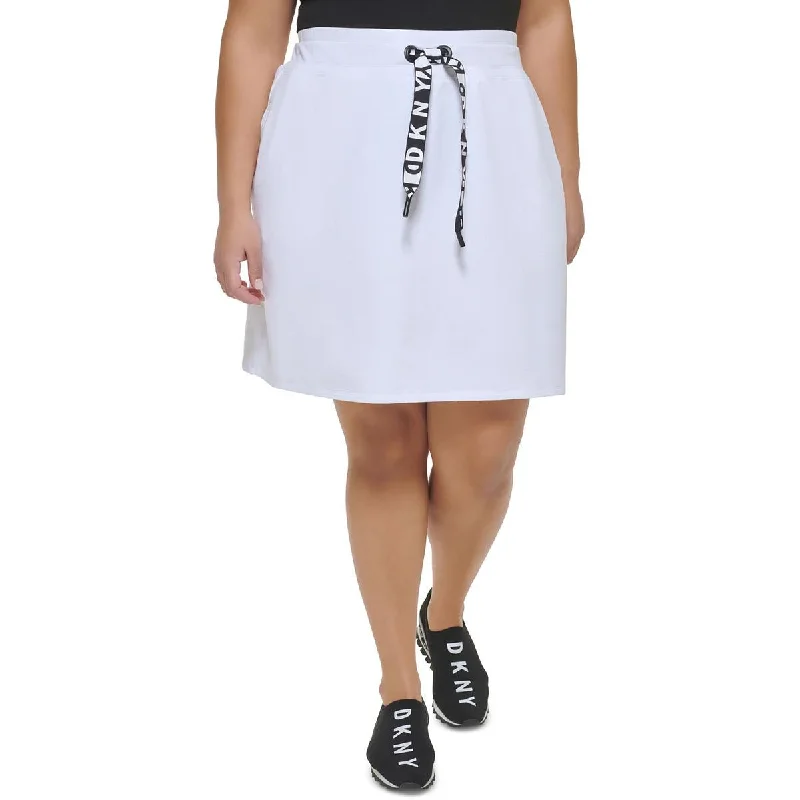 DKNY Sport Womens Plus Fitness Activewear Skirt cashmere skirt soft