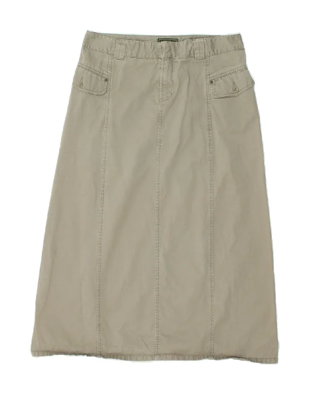 EDDIE BAUER Womens Petite Maxi Skirt US 10 Large W30 Khaki Cotton denim skirt classic EDDIE BAUER Womens Petite Maxi Skirt US 10 Large W30 Khaki Cotton denim skirt classic