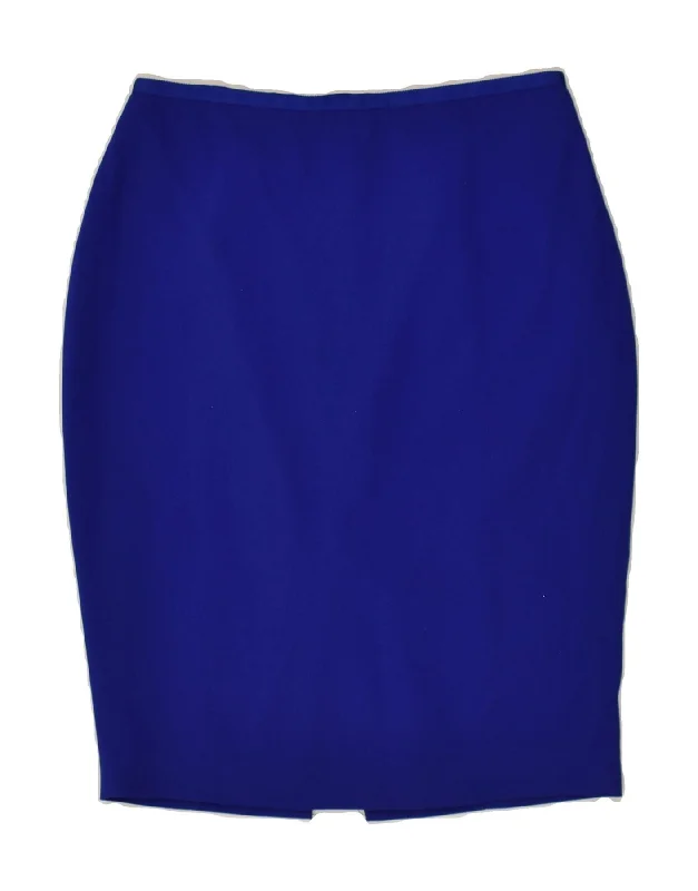 HOBBS Womens Pencil Skirt UK 10 Small W28 Blue vintage skirt charm