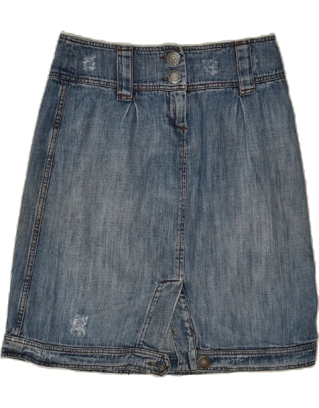 MAX & CO. Womens Denim Skirt W30 Medium Blue linen skirt natural
