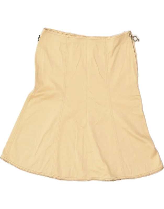 MOSCHINO Womens Trumpet Skirt UK 12 Medium W26  Beige vintage skirt charm