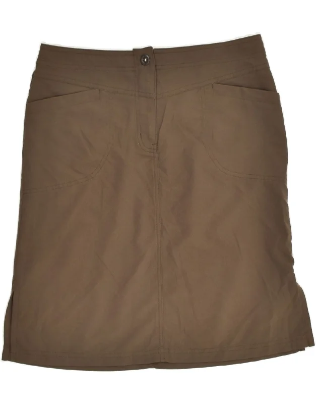 MOUNTAIN EQUIPMENT Womens Straight Skirt US 6 Medium W32 Brown Polyester corduroy skirt cozy MOUNTAIN EQUIPMENT Womens Straight Skirt US 6 Medium W32 Brown Polyester corduroy skirt cozy