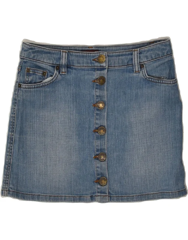 OASIS Womens Denim Skirt W30 Medium Blue modal blend skirt