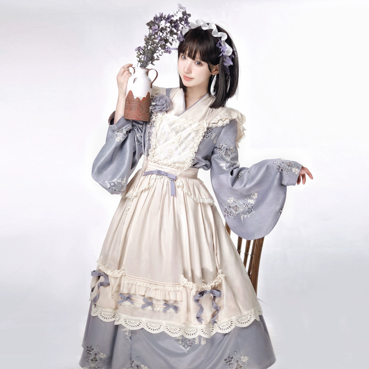 Meow Studio~Cloud Pharmacy~Qi Lolita OP Lolita Overskirt corduroy skirt cozy