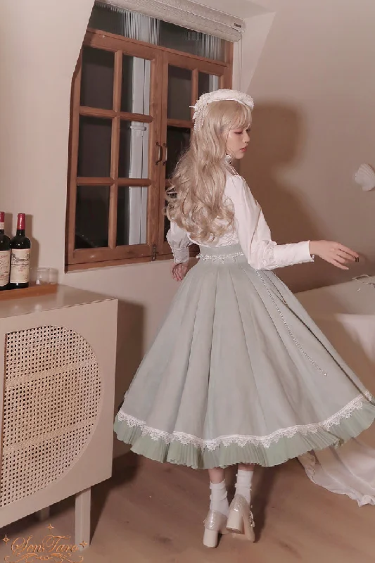 Sentaro Canneles Elegant Classic High Waist Lolita Skirt seamless skirt comfort