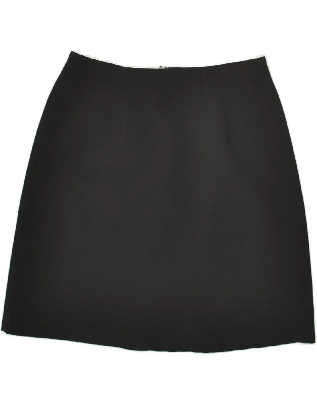 VINTAGE Womens A-Line Skirt W26 Small  Black denim skirt fashionable