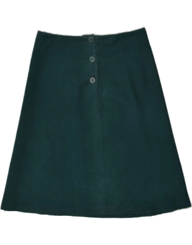 VINTAGE Womens A-Line Skirt W34 Large  Green boho skirt vibe