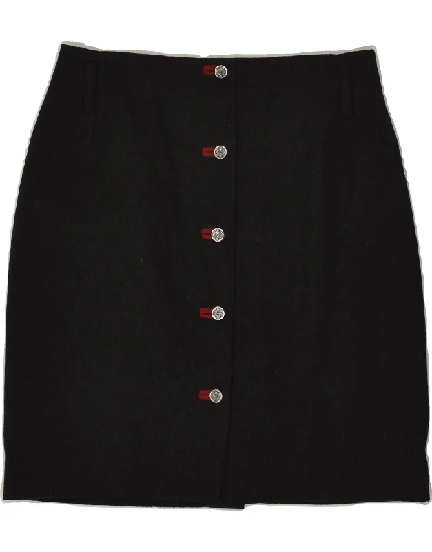 VINTAGE Womens High Waist Pencil Skirt IT 46 Large W32 Grey Wool midi skirt versatile VINTAGE Womens High Waist Pencil Skirt IT 46 Large W32 Grey Wool midi skirt versatile