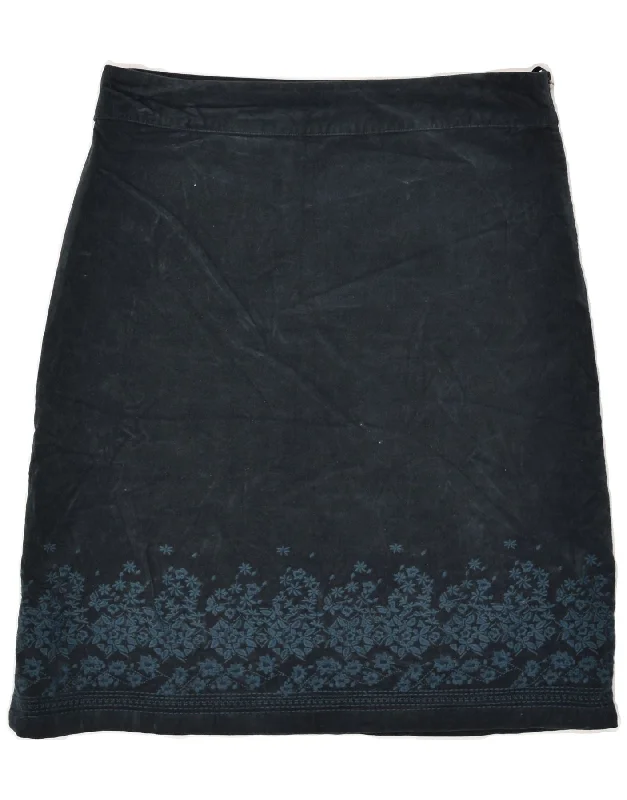 WHITE STUFF Womens Midi Skirt UK 14 Large W32 Navy Blue Floral Cotton lace skirt delicate WHITE STUFF Womens Midi Skirt UK 14 Large W32 Navy Blue Floral Cotton lace skirt delicate