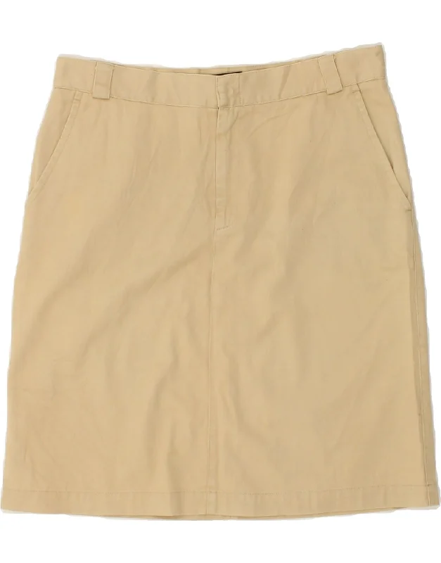 WOOLRICH Womens Straight Skirt W30 Medium Beige velvet skirt luxury