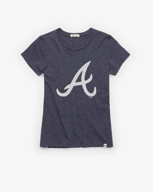 ATLANTA BRAVES PREMIER '47 FRANKIE TEE WOMENS Embroidered Appliqued Beaded