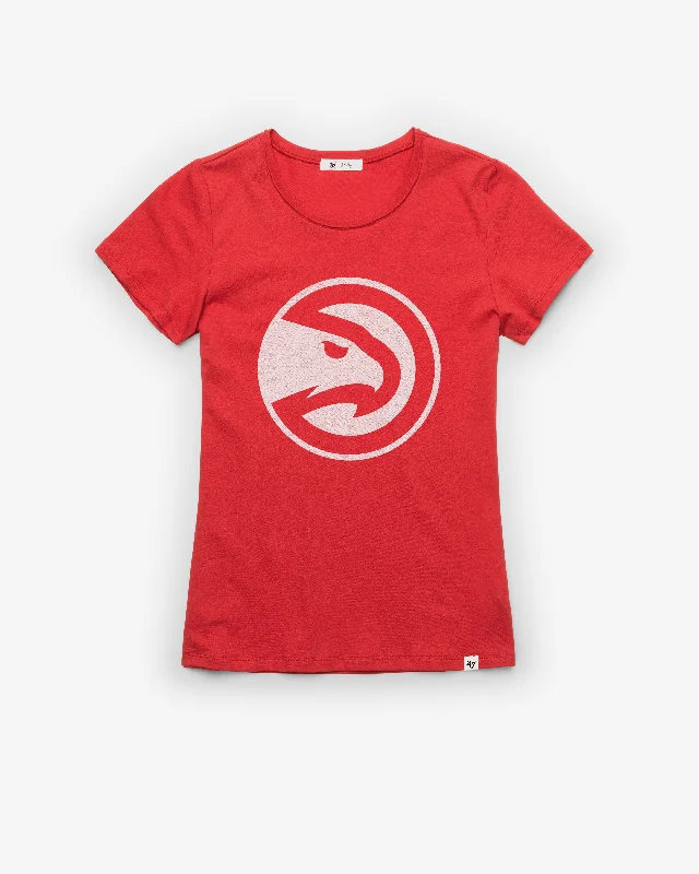 ATLANTA HAWKS PREMIER '47 FRANKIE TEE WOMENS Knit Fabric Woven Fabric Fleece Fabric