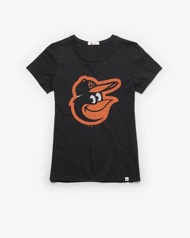 BALTIMORE ORIOLES PREMIER '47 FRANKIE TEE WOMENS Sequined Glittery Shiny
