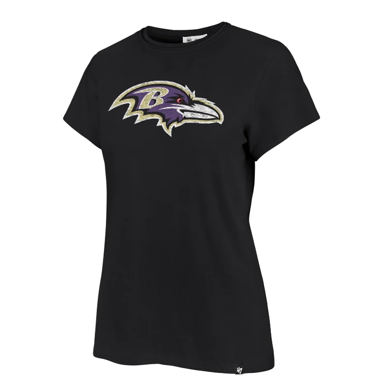 BALTIMORE RAVENS PREMIER '47 FRANKIE TEE WOMENS Thin T-Shirt Open Front Quick Dry