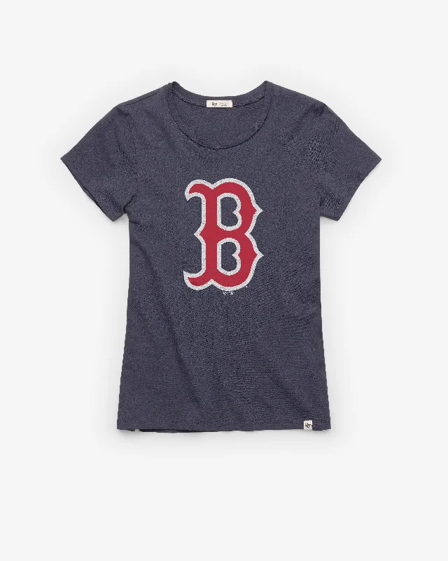 BOSTON RED SOX PREMIER '47 FRANKIE TEE WOMENS Solid Print Embellished