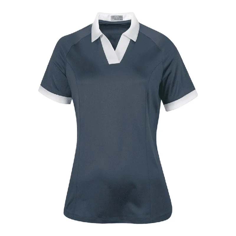 Callaway Ladies Colour Block Golf Polo Shirt CGKSD035 Fashionable Plaid Short Sleeve Callaway Ladies Colour Block Golf Polo Shirt CGKSD035 Fashionable Plaid Short Sleeve