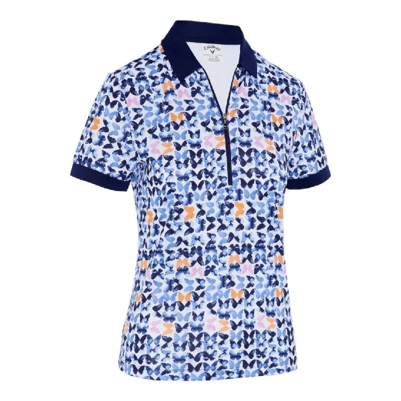 Callaway Ladies Metamorphosis S/L Golf Polo Shirt CGKSE070 Modern Short Sleeve Top