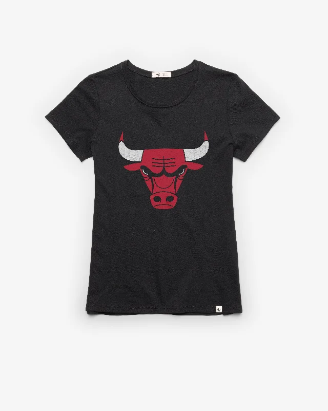 CHICAGO BULLS PREMIER '47 FRANKIE TEE WOMENS Denim Fabric Leather Fabric Suede Fabric CHICAGO BULLS PREMIER '47 FRANKIE TEE WOMENS Denim Fabric Leather Fabric Suede Fabric