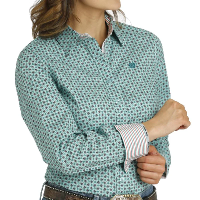 Cinch Wmns Long Sleeve Western Shirt Comfortable Short Sleeve Blouse