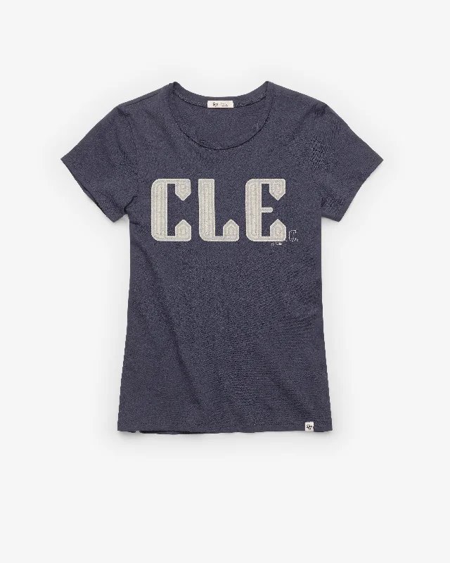 CLEVELAND GUARDIANS CITY CONNECT PREMIER '47 FRANKIE TEE WOMENS Anti-Pilling Machine Wash Handmade CLEVELAND GUARDIANS CITY CONNECT PREMIER '47 FRANKIE TEE WOMENS Anti-Pilling Machine Wash Handmade