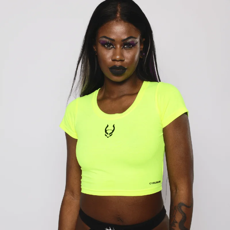 CYBERDOG LOGO CROP TEE Terry Blend Velvet Blend Canvas Blend