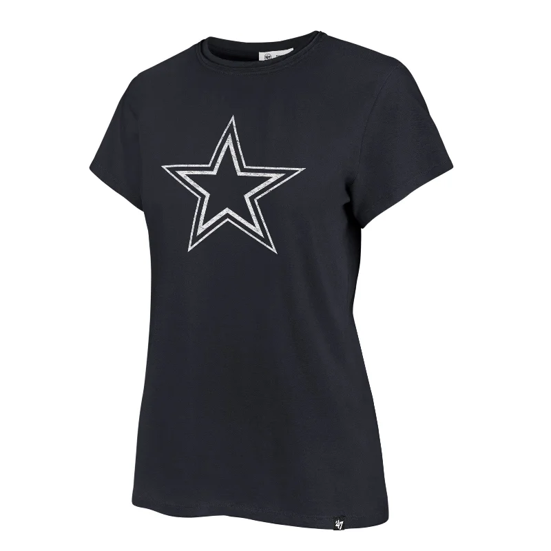 DALLAS COWBOYS PREMIER '47 FRANKIE TEE WOMENS Solid Color Striped Floral