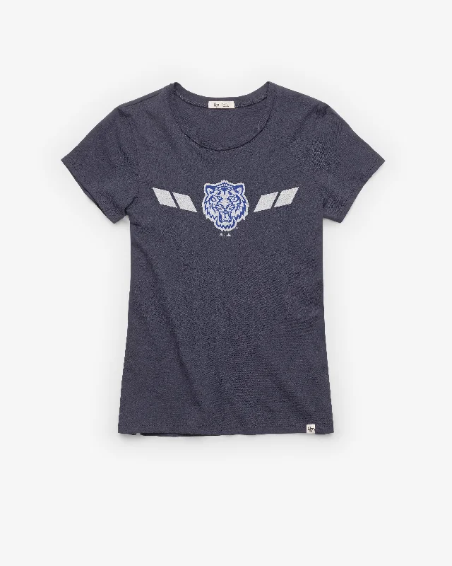 DETROIT TIGERS CITY CONNECT PREMIER '47 FRANKIE TEE WOMENS Thin T-Shirt Open Front Quick Dry DETROIT TIGERS CITY CONNECT PREMIER '47 FRANKIE TEE WOMENS Thin T-Shirt Open Front Quick Dry