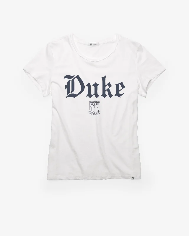 DUKE BLUE DEVILS WORDMARK '47 FRANKIE TEE WOMENS Collared Crew Neck Turtle Neck