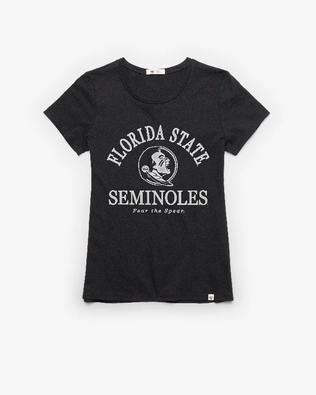 FLORIDA STATE SEMINOLES FRESH START '47 FRANKIE TEE WOMENS Hooded Caped Shawl Collar FLORIDA STATE SEMINOLES FRESH START '47 FRANKIE TEE WOMENS Hooded Caped Shawl Collar