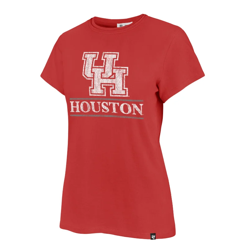HOUSTON COUGARS FINELINE '47 FRANKIE TEE WOMENS Wool Fabric Cashmere Fabric Tweed Fabric HOUSTON COUGARS FINELINE '47 FRANKIE TEE WOMENS Wool Fabric Cashmere Fabric Tweed Fabric