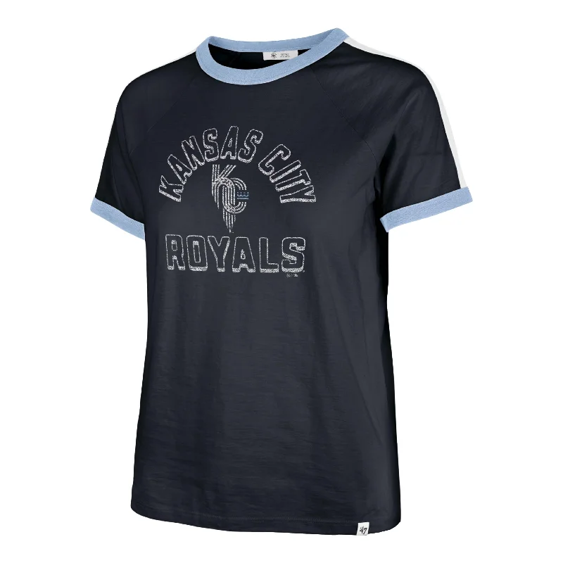 KANSAS CITY ROYALS CITY CONNECT SWEET HEAT '47 PEYTON TEE WOMEN Handmade Hand-knitted Hand-woven