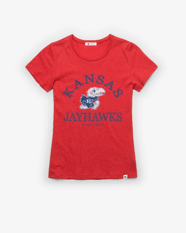 KANSAS JAYHAWKS FRESH START '47 FRANKIE TEE WOMENS Fleece Nylon Spandex