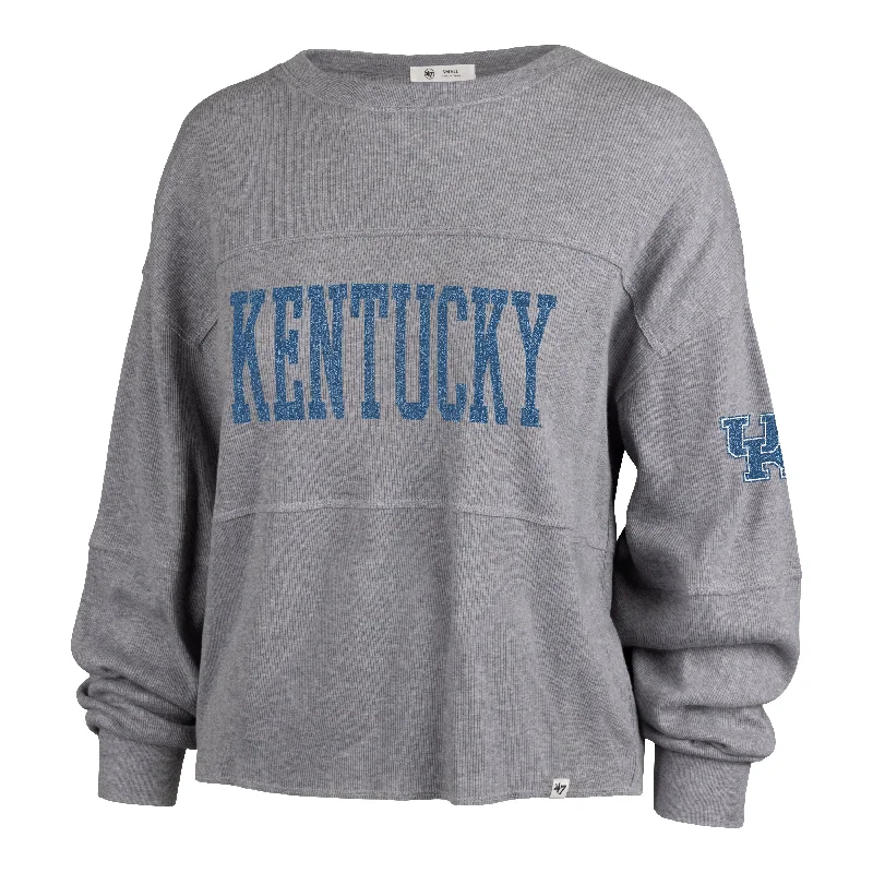 KENTUCKY WILDCATS GET LOUD '47 JADA LONG SLEEVE TEE WOMENS Anti-Pilling Machine Wash Handmade KENTUCKY WILDCATS GET LOUD '47 JADA LONG SLEEVE TEE WOMENS Anti-Pilling Machine Wash Handmade