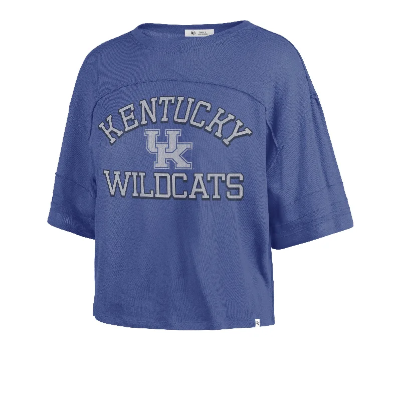 KENTUCKY WILDCATS HALF MOON '47 STEVIE CROP TEE WOMENS Fleece Nylon Spandex
