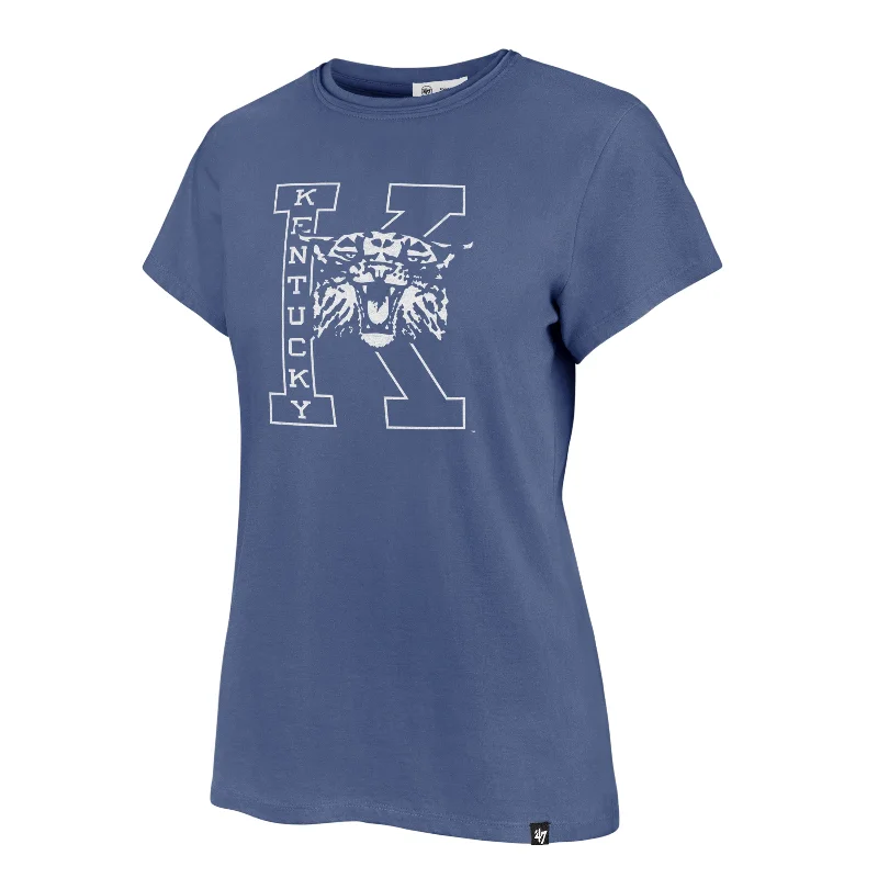 KENTUCKY WILDCATS VINTAGE PREMIER '47 FRANKIE TEE WOMENS Welt Pockets Slit Pockets Flap Pockets KENTUCKY WILDCATS VINTAGE PREMIER '47 FRANKIE TEE WOMENS Welt Pockets Slit Pockets Flap Pockets