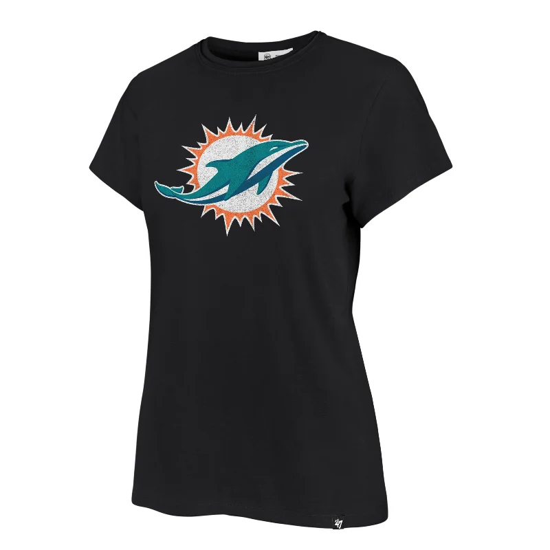 MIAMI DOLPHINS PREMIER '47 FRANKIE TEE WOMENS Basic T-Shirt Crew Neck Short Sleeve