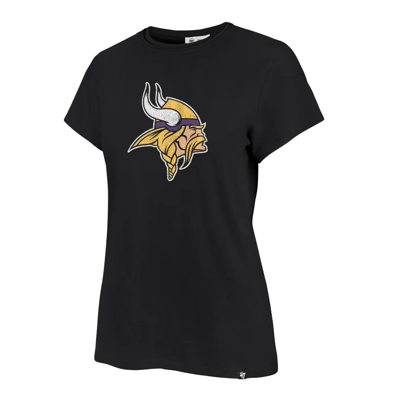 MINNESOTA VIKINGS PREMIER '47 FRANKIE TEE WOMENS V-Neck T-Shirt Long Sleeve Cotton